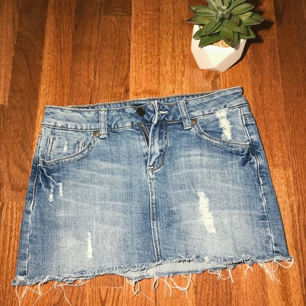 ZCO Jean Distressed Skirt